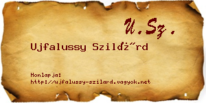 Ujfalussy Szilárd névjegykártya