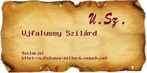 Ujfalussy Szilárd névjegykártya